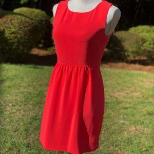 J, Crew Neon Pink Dress Sz 2P